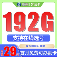 广电梦龙卡29元192G通用流量+可选号+流量结转