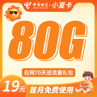 电信小夏卡19元80G