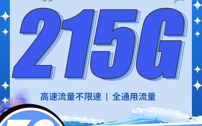 联通215G和160G大流量卡限时上架