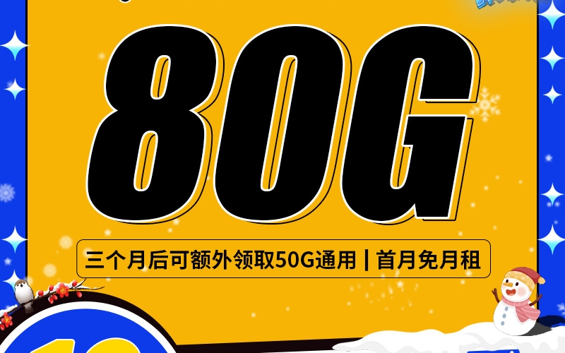 卡世界电信寒冰卡19元80G