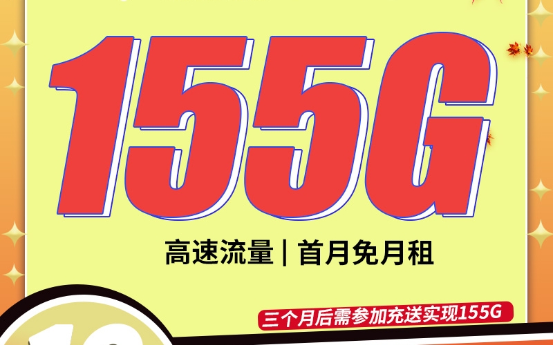 卡世界电信风桦卡19元155G