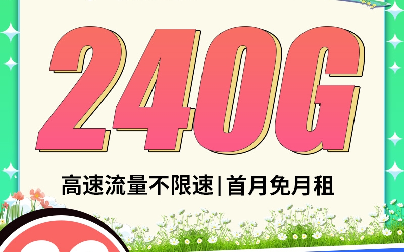卡世界电信春分卡29元240G