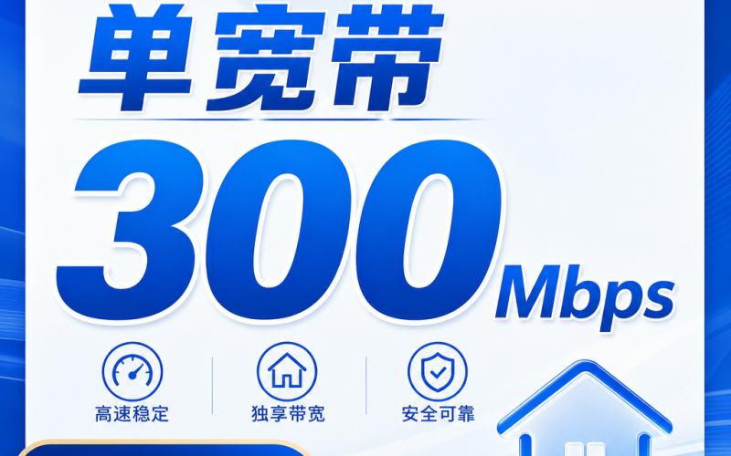 福建省宽带电信980元年享300Mbps